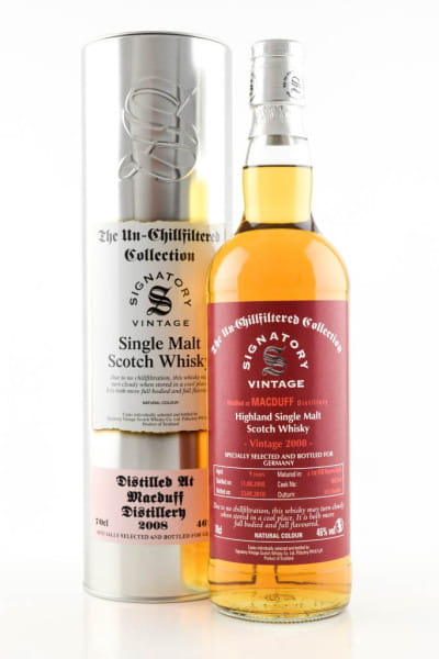 Macduff 9 Jahre 2008/2018 1st-fill Sherry Butt #900344 Un-Chillfiltered Signatory 46%vol. 0,7l