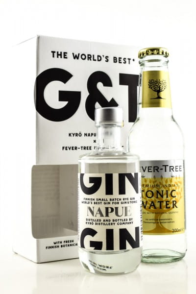 Home Gin 46.3% Tonic 0.1l | with Fever-Tree Kyrö Malts Gift Gift of ideas Indian | Napue Packs 0,2l | vol. Rye