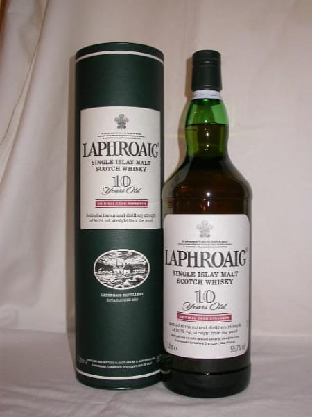 Laphroaig 10 Jahre Cask strength 55,7%vol. 1,0l