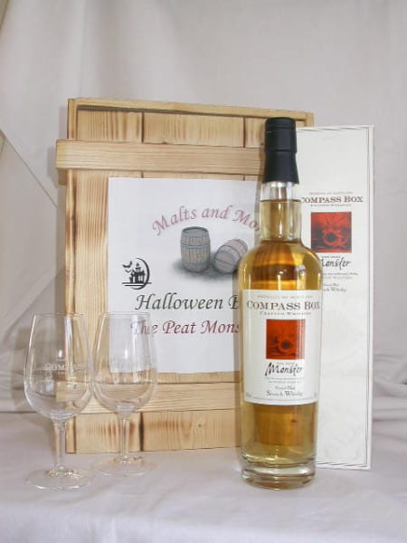 The Peat Monster Compass Box Halloween Box mit 2 Gläsern