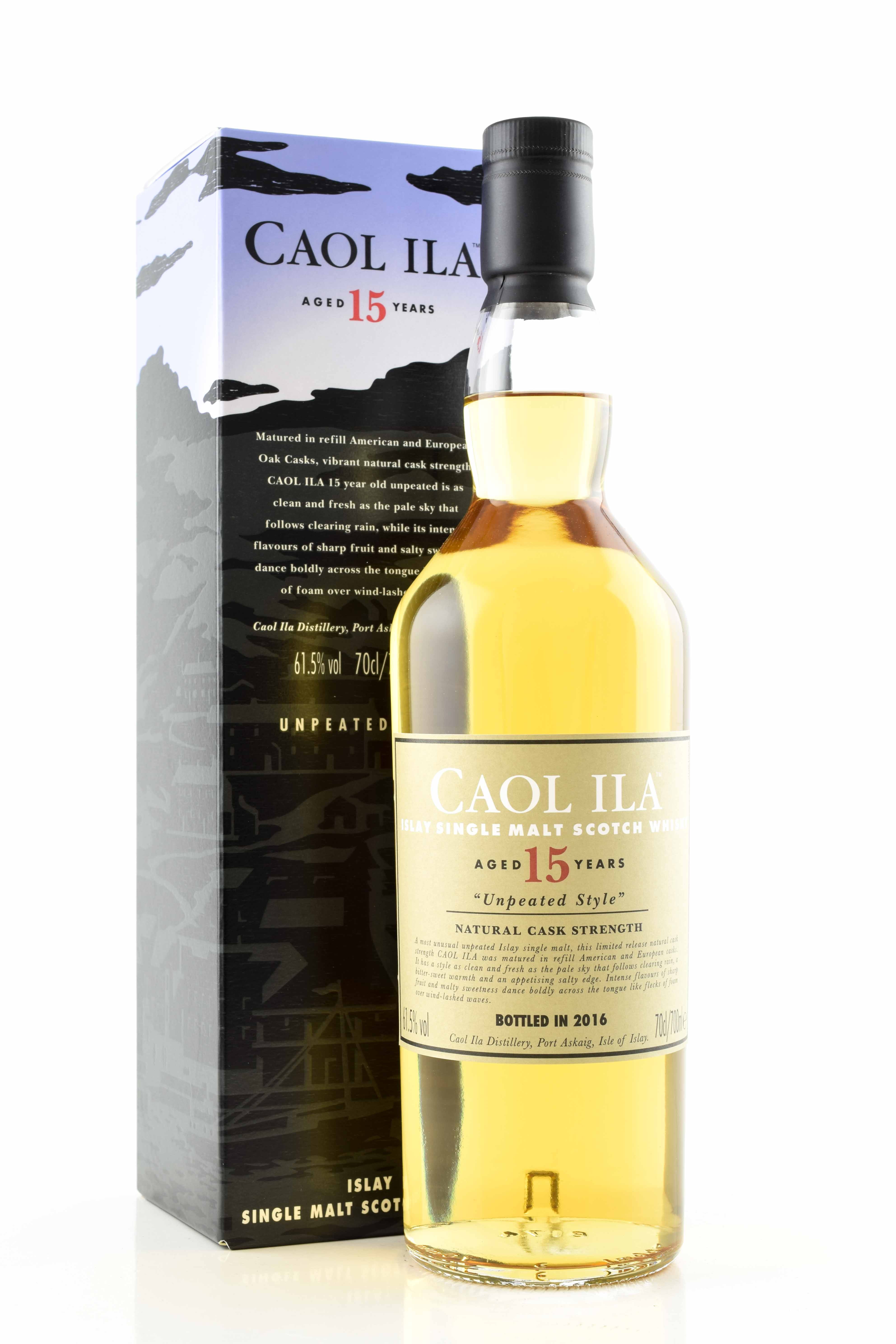 Caol Ila 15 Year Old Unpeated Malt 61 5 Vol 0 7l Isle Of Islay Scotch Whisky Countries